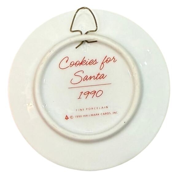 Porcelain Plate Retired Hallmark Keepsake 5 Christmas Ornaments 1987-1991 MINT - Picture 9 of 13